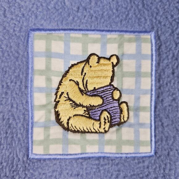 Vintage 90s Winnie The Pooh Sweatshirt Disney World Embroidered Patch Womens L - Picture 4 of 14